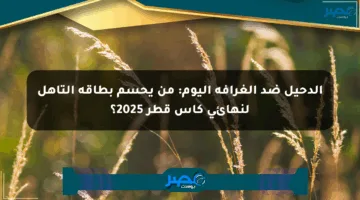 الدحيل ضد الغرافة اليوم: من يحسم بطاقة التأهل لنهائي كأس قطر 2025؟
